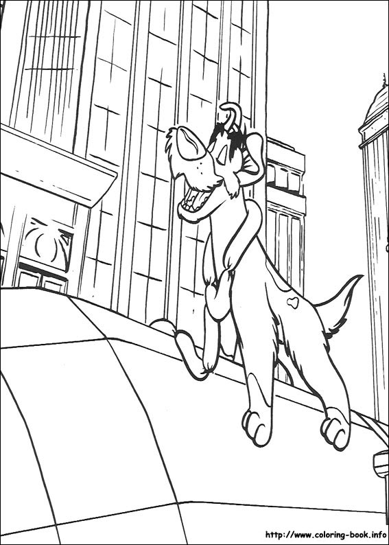 Oliver and Company coloring picture